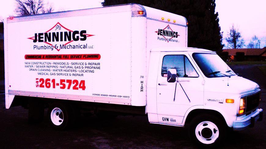 Jennings Plumbing & Mechanical service truck